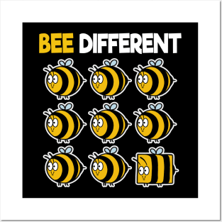 Bee Different Bees Beekeeper Cute Honey Individual Posters and Art